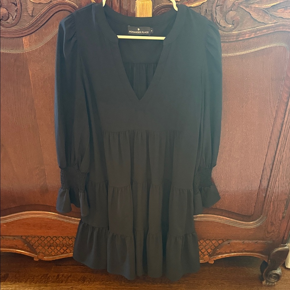 Tuckernuck Black Long Sleeve Dress